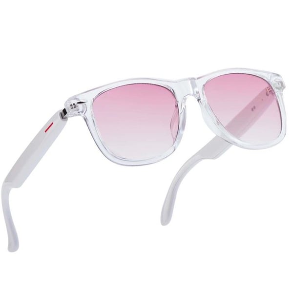 Smartglasögon Modell Dione med UV-A / UV-B filtrerande tonade glas Vita / Rosa