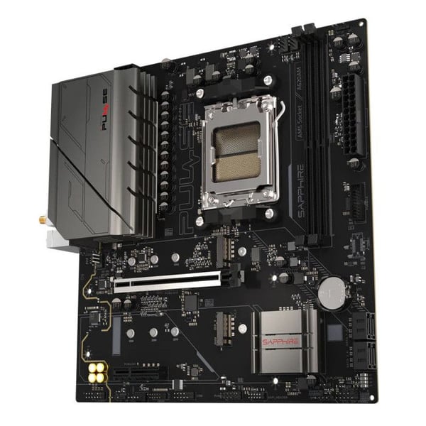 Sapphire Pulse A620AM Moderkort AMD AM5 Micro-ATX DDR5 PCIe 4.0 Wi-Fi 6