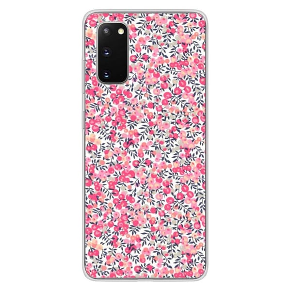 1001Coques - Silikonfodral kompatibelt med Samsung Galaxy S20 Plus - Liberty Wiltshire Rose-mönster - Originaldesign tryckt i Frankrike
