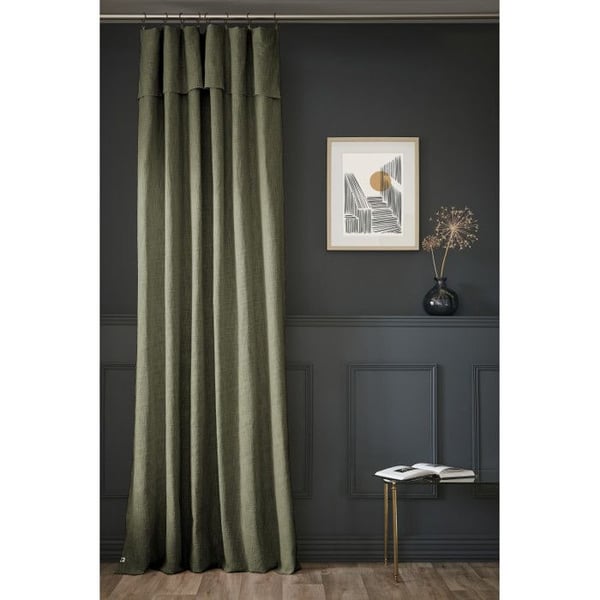 Justerbart gardin + 8 klämringar "Sixtine" 140 x 270 cm - Sixtine Thym - 2 justerbara paneler 140 x 270 cm