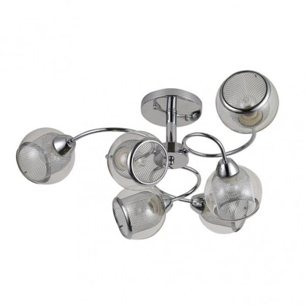 Lampa - STANLEY - 6 ljus - Metall och glas - Modern och elegant design