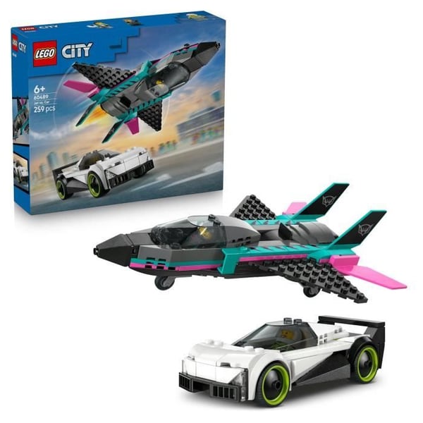 LEGO City 60489 Flyet Mod Bilen - Byggesæt fra 6 år - Gaveidé