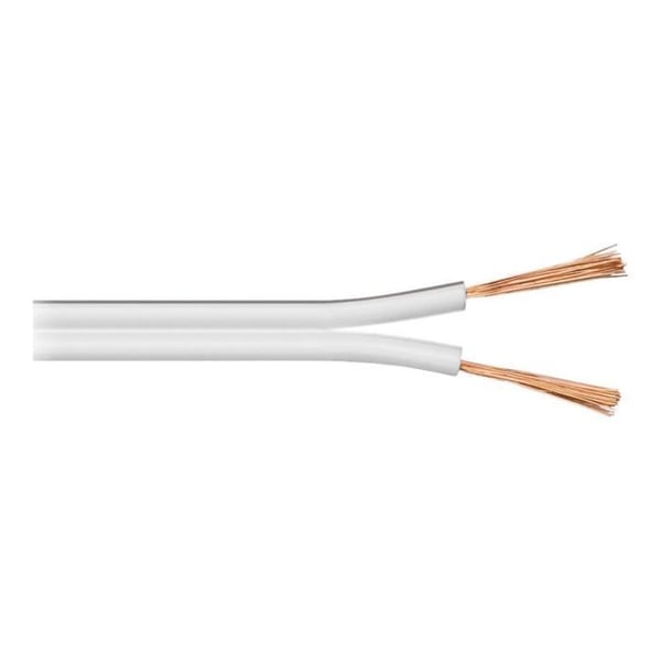 Högtalarkabel - CONECTICPLUS - goobay - 1.5 mm² - 25 m - vit