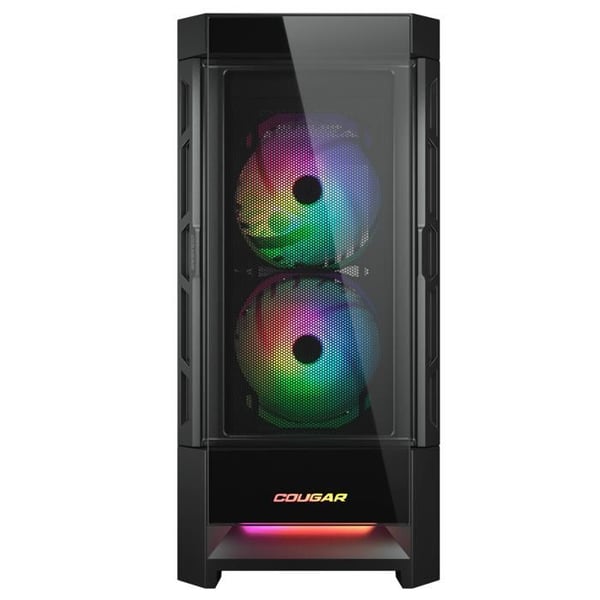 Gaming PC-fodral - Cougar Gaming - DUOFACE RGB BLACK - Verktygsfri montering - Dammfilter