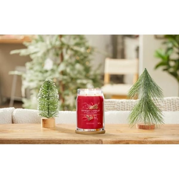 Duftlys - YANKEE CANDLE - Stor Krukke Lys - Sød & Krydret Duft - Sojavoks - 567 g