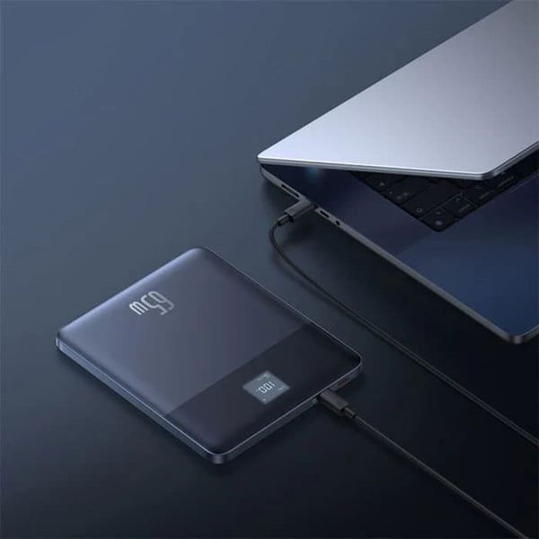 Extern batteri - BASEUS - Blade - 12000mAh - 2x Type-C - 65W - Silver