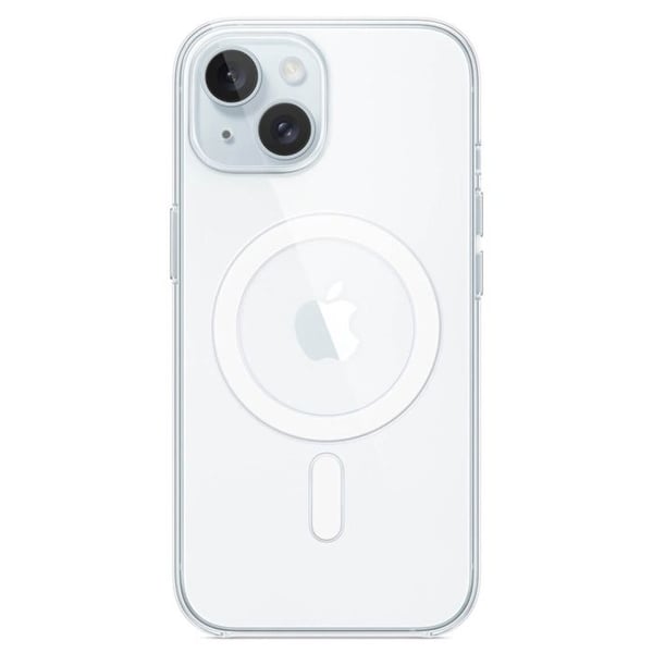 MagSafe silikonfodral - Apple - iPhone 15 - Genomskinlig - Halvstyvt - Elegant