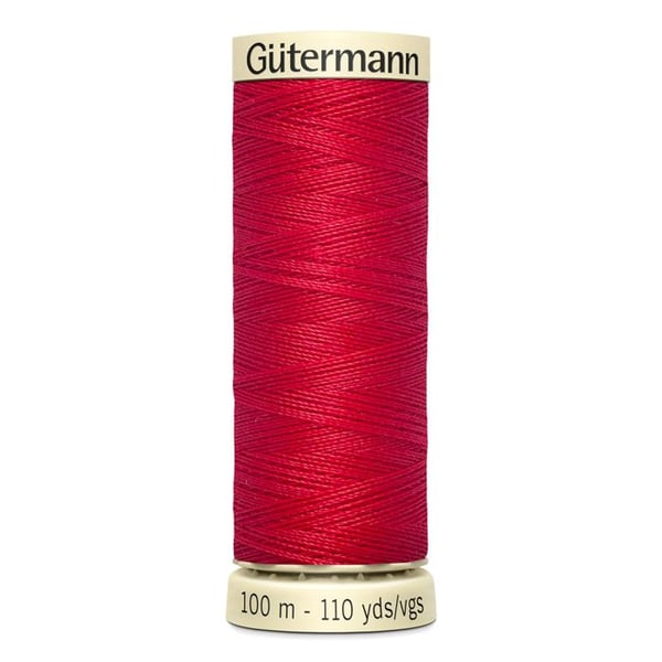 Lot om 5 spolar 100m Tråd 100% polyester Gutermann Ref 788988 - Att 156 - purpur röda