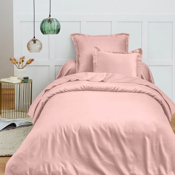Påslakan 140 x 200 cm "Premium" för enkelsäng - Premium Rose Dragée