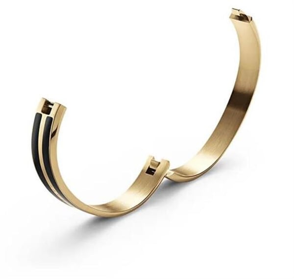 Armband - DANIEL WELLINGTON - Emalie Infinite - Svart/Guld - Rostfritt stål - Emalj