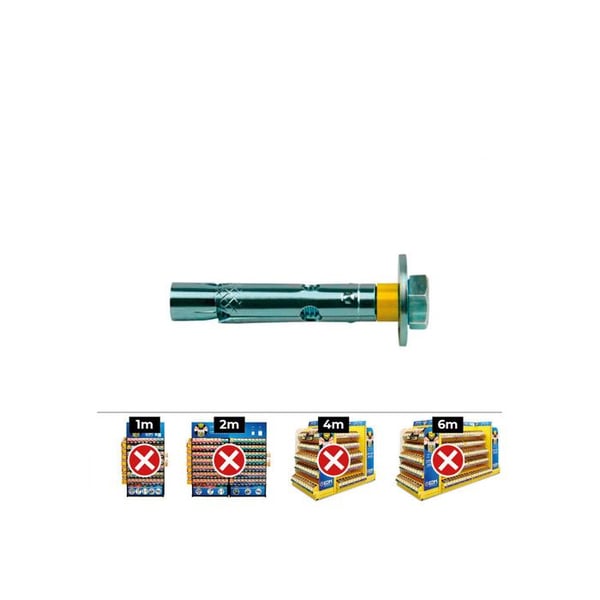 Förpackning med 50 st skruvar Dt14-c M 10 X 70 Zink - Celo
