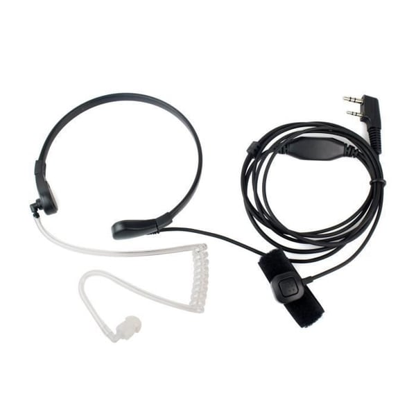 Retevis Walkie Talkie Headset 2-stifts PTT Mikrofon Öronsnäcka Kompatibel med Walkie Talkie RT24 RT22 RT27 RT5 RT5R H777