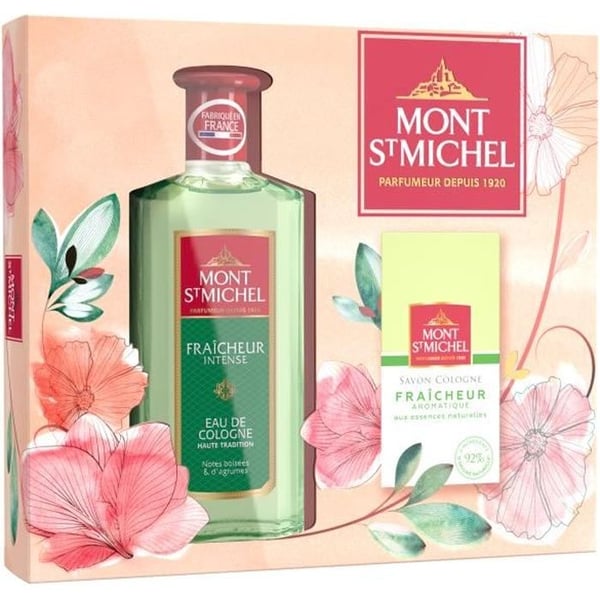 MONT SAINT-MICHEL Presentask Eau de Cologne Fräschör Intense 250 ml + Tvål Mjukhet 125 g
