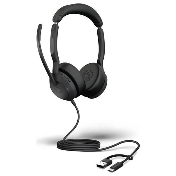 Hörlurar - JABRA - Evolve2 50 - Stereo - Aktiv brusreducering - USB C-A