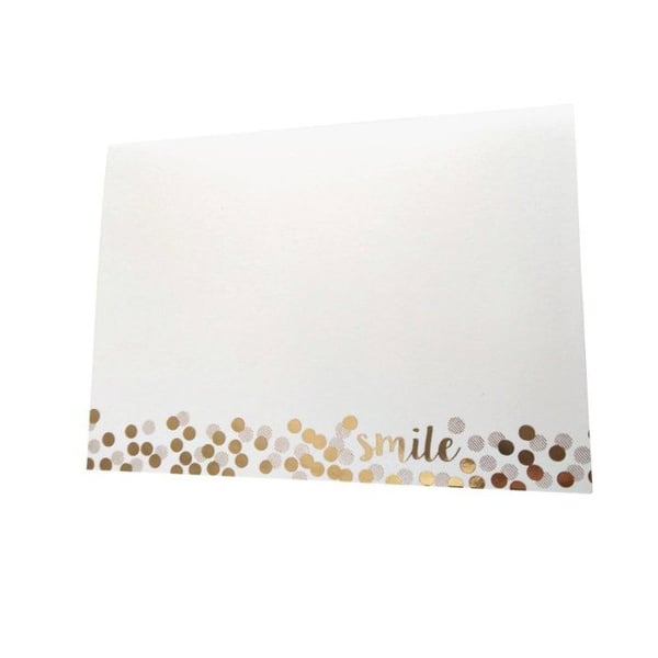 MégaCréa DIY - Kort och kuvert Mönster konfetti 10 x 12 cm 7 stycken