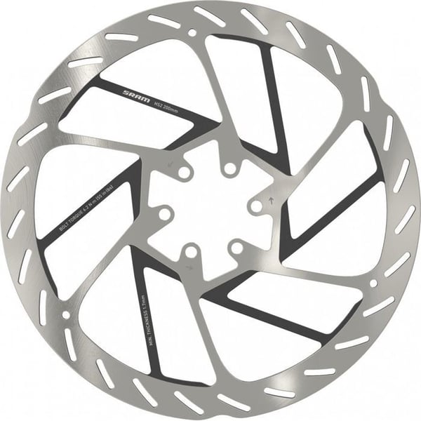 Bremse skive - Sram - HS2 - 200mm - 6 Huller - Rundet Kant - MTB