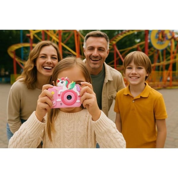 Xrec Digitalkamera 40 MP, HD-objektiv, selfie til børn, MP3-spil / H05 / Lilla Kanin