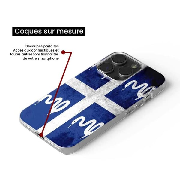 Siliconefoder - Kompatibel med Xiaomi 13 Lite - design med Martinique-flagg