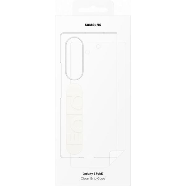 Coque og etui til Samsung mobiltelefon Pack med rem Transparent og film til Galaxy Z Fold 7