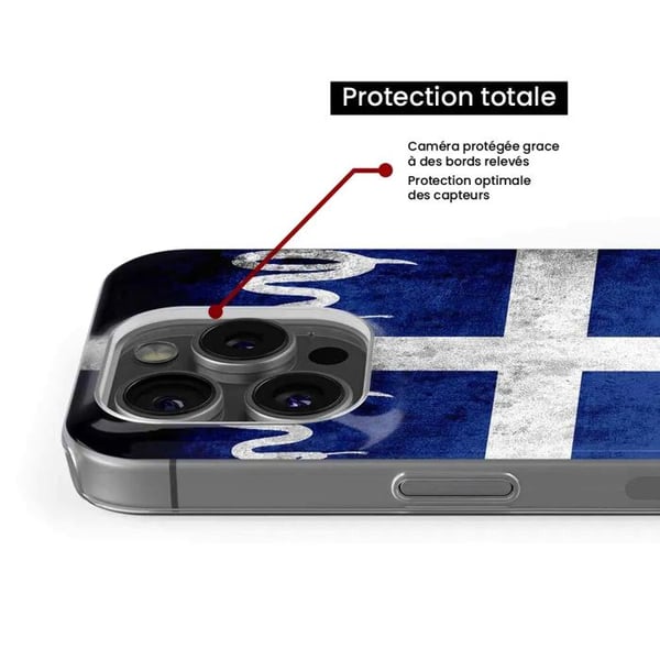 Siliconefoder - Kompatibel med Xiaomi 13 Lite - design med Martinique-flagg