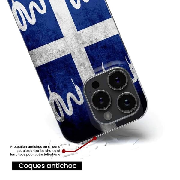 Siliconefoder - Kompatibel med Xiaomi 13 Lite - design med Martinique-flagg