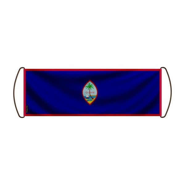 Rullbanner – Guamflagga – 24 x 70 cm – Polyester – Handflagga – Pixelforma