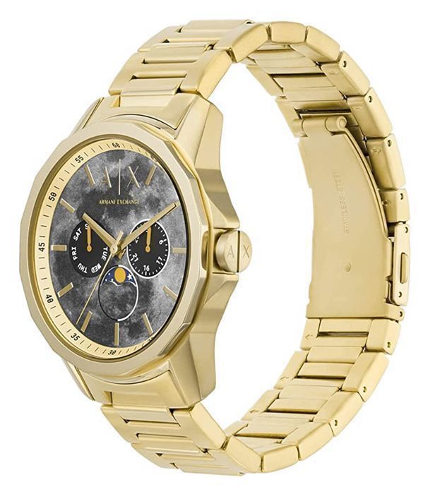 Armani Exchange herrklocka - AX1737 - Guld rostfritt stål - 44 mm - 5 bar