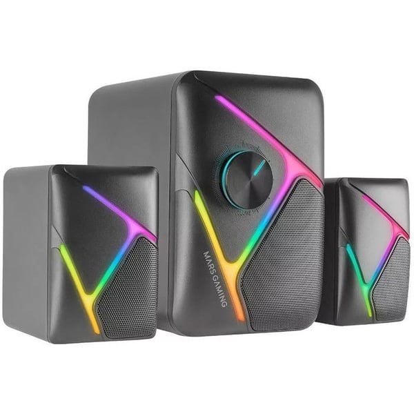 Gaming Högtalare - Mars Gaming - MS-H21 - 2.1 Subwoofer 35W - RGB - Surround 3D