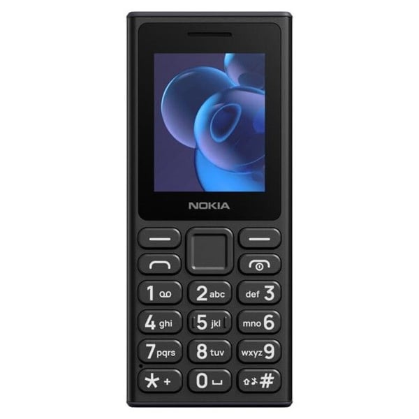 Nokia 110 2024 Mobiltelefon Dual SIM Sort Skærm 2" Batteri 1000mAh IP54