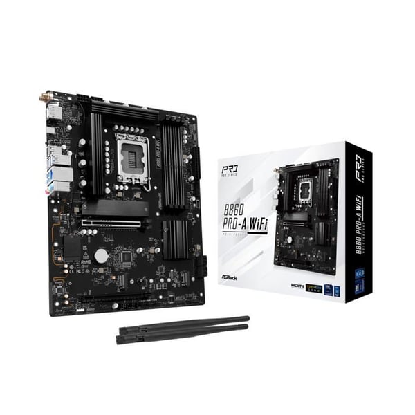 Moderkort - ASROCK - B860 Pro-A - WiFi 6E - DDR5 - Socket LGA 1851