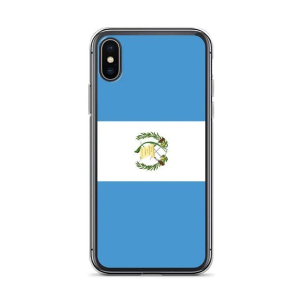 Mobilskal – Guatemalas flagga – Kompatibel med iPhone XS Max – Mjuk fodral – Slitstark och stöttålig - Silikon - Pixelforma
