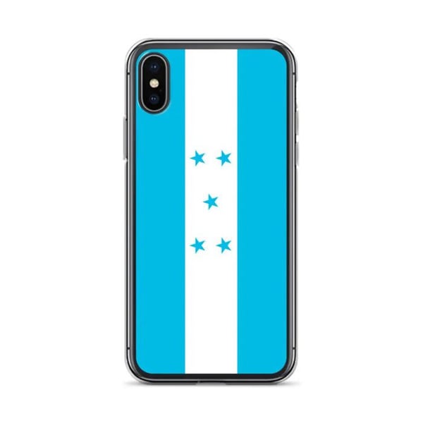 iPhone-fodral - Honduras - Officiell flagga - Mjuk - Flerfärgad - Transparent TPU