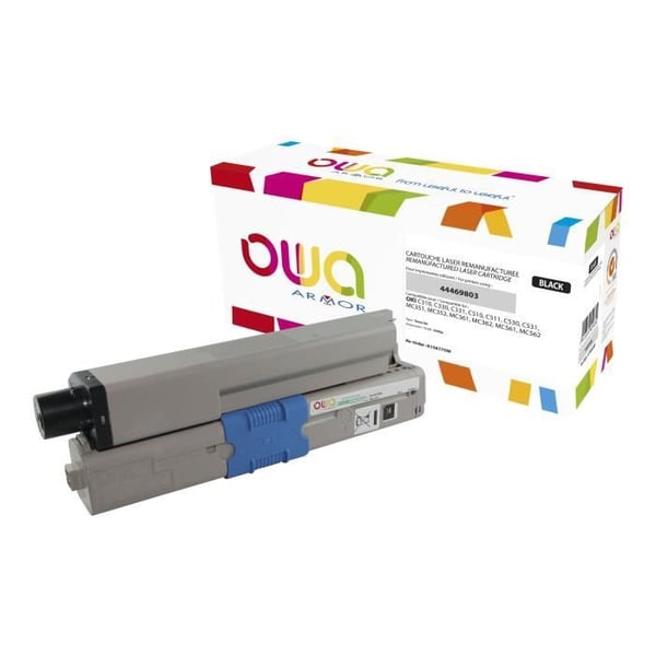 OWA Noir remanufacturerad tonerpatron (alternativ för: OKI 44469803) för OKI MC352, MC361, MC362, MC562; C310, 330, 510,…