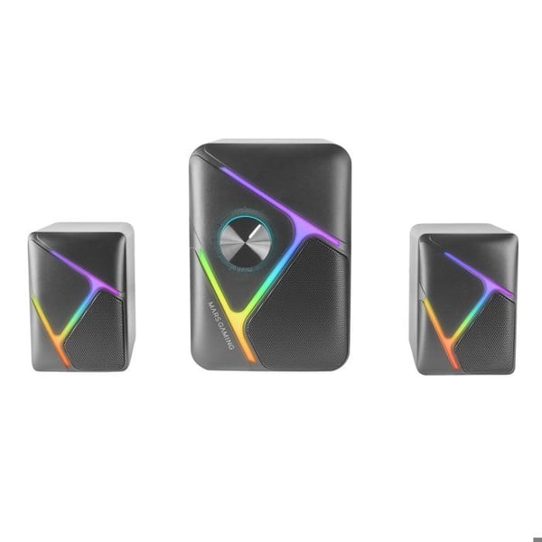 Gaming Högtalare - Mars Gaming - MS-H21 - 2.1 Subwoofer 35W - RGB - Surround 3D