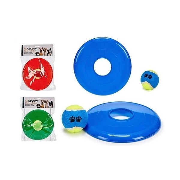 Frisbeeskiva med boll för hundleksak för hund