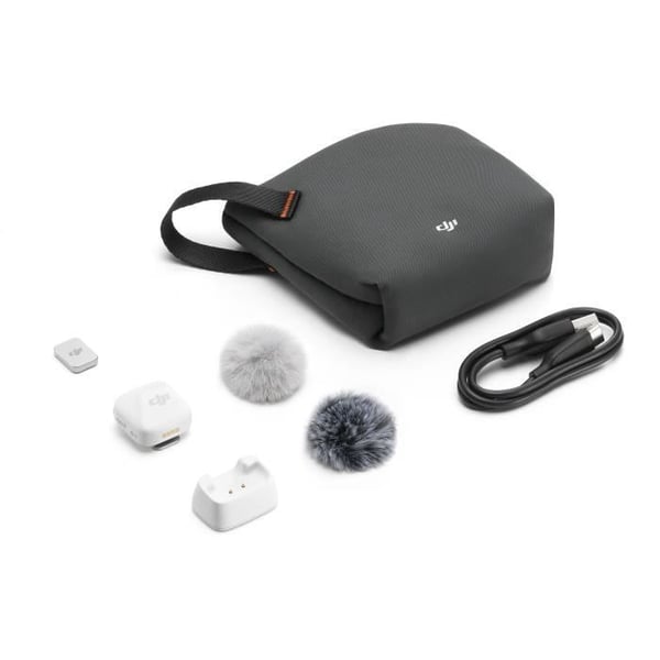 Trådlös sändare - DJI - Mic Mini - Arktisk vit - Ultralätt och kompakt