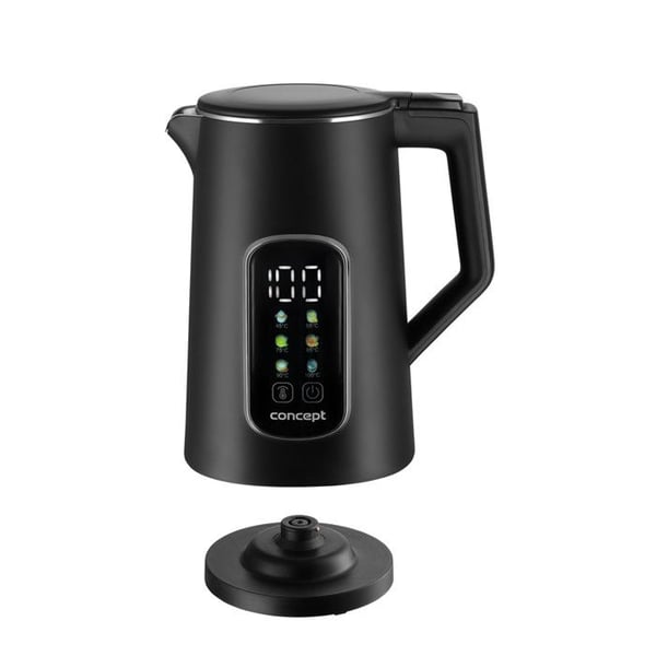 Vattenkokare - KONCEPT - RK3385 - 1,7L - Temperaturkontroll - Cool Touch - Svart