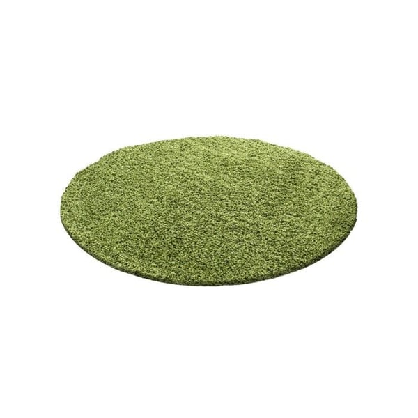 Mjuk och fluffig Shaggy matta 30 mm för vardagsrum och sovrum (Dimension: 80x250 cm - Färg: Grön)
