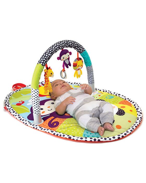 Väckande matta - INFANTINO - Utforska och förvara sköldpaddor - Mjuka texturer - Lätt att förvara - Unisex