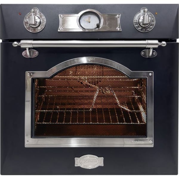Kaiser Empire EH 6355 Em Sil Four elektrisk inbyggd 60 cm antracit emaljerad med silverdekor 67 liter