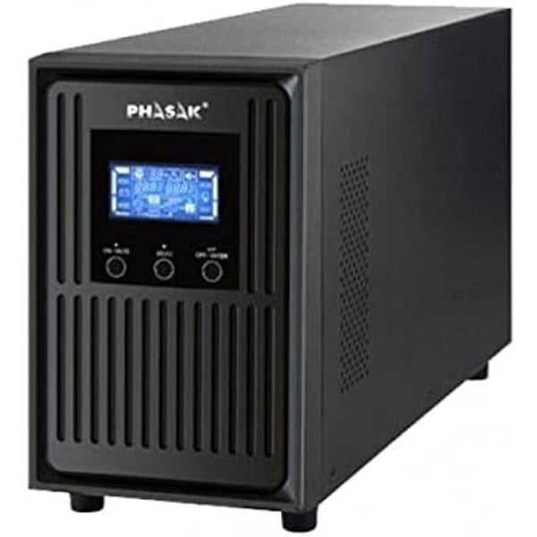 Inverter - PHASAK - PH 8020 Conqueror Pro - 2000 VA - 1800 W - Riktig dubbelkonvertering
