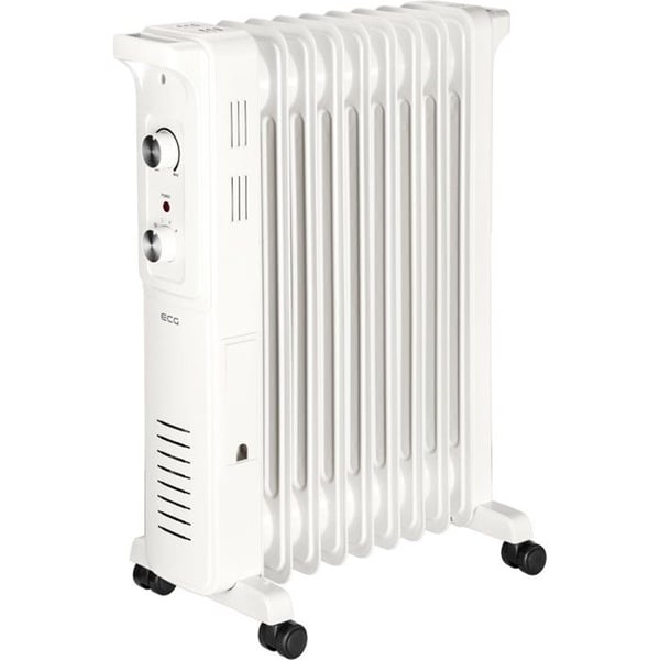 Oljebaserad Element - ECG - OR 2090 - Vit - 2000 W - Temperaturinställning - 3 Effektlägen