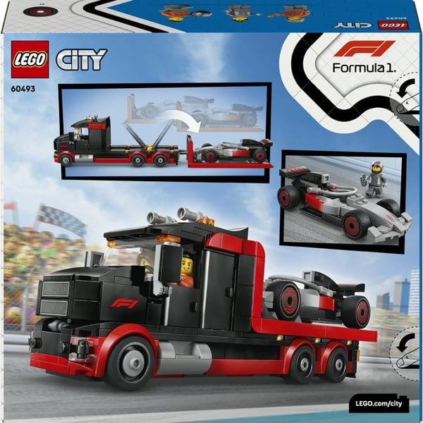 LEGO City 60493 F1 Lastbil med F1 Racerbil Audi - Legetøj fra 7 år - Gave