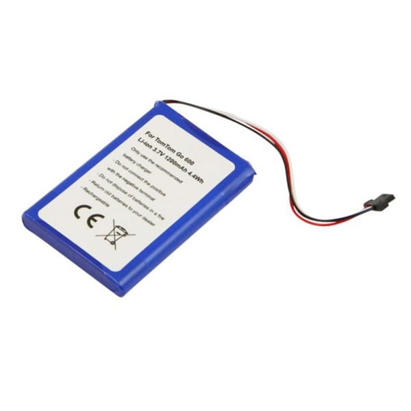 Batteri för GPS-enheter TomTom Go 600 / Start 62 Li-ion 3.7V 1200mAh Blå