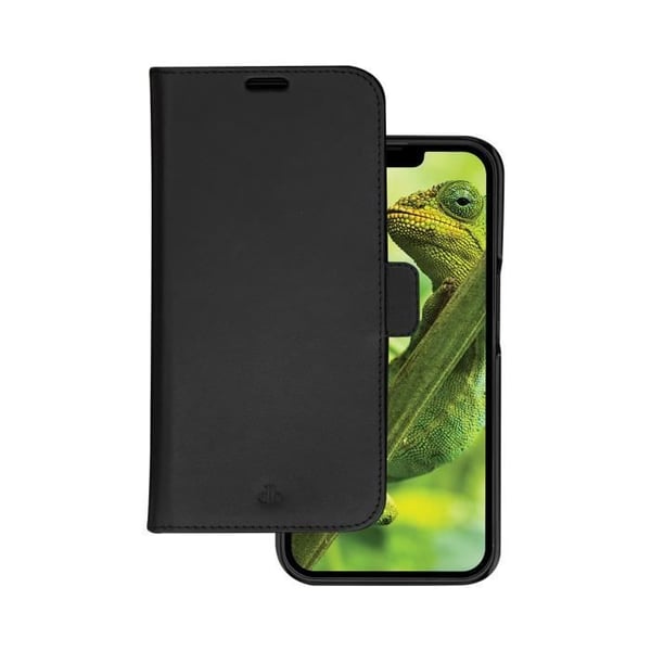 iPhone 14 Pro Folio 2 i 1 Lynge Läderfodral med korthållare DBRAMANTE1928 Svart