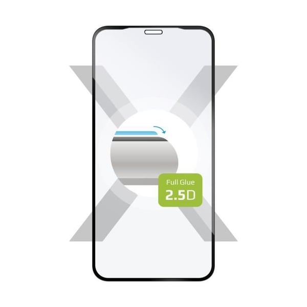 Skärmskydd - FIXED - Full-Cover - Härdat glas - Kompatibel med iPhone XR-11 - Svart