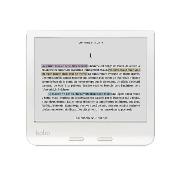 Kobo Libra Colour Hvid Læser Skærm farve