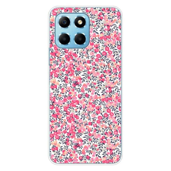 1001Coques - Silikonfodral kompatibelt med Huawei Honor X8 5G - Liberty Wiltshire Rose-mönster - Originaldesign tryckt i Frankrike