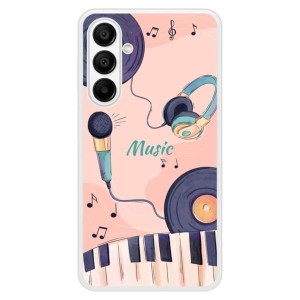 Coque i förstärkt silikon med tryck som är kompatibel med Samsung Galaxy A15 Färgmatchningar
