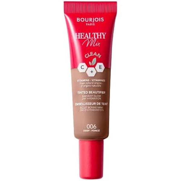 Hudförbättrare - Bourjois - Healthy Mix Clean - 30 ml - Hypoallergen - Mörk 006